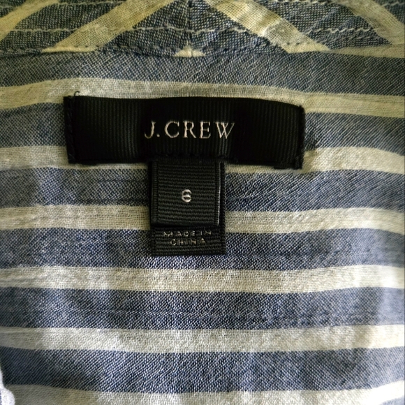 ◽️🟦◽️Women's J. Crew Striped Blouse; Size: 6◽️🟦◽️ - Picture 5 of 5